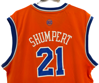 Iman Shumpert #21 Adidas NY Knicks Alternate Orange Basketball Jersey Size XL