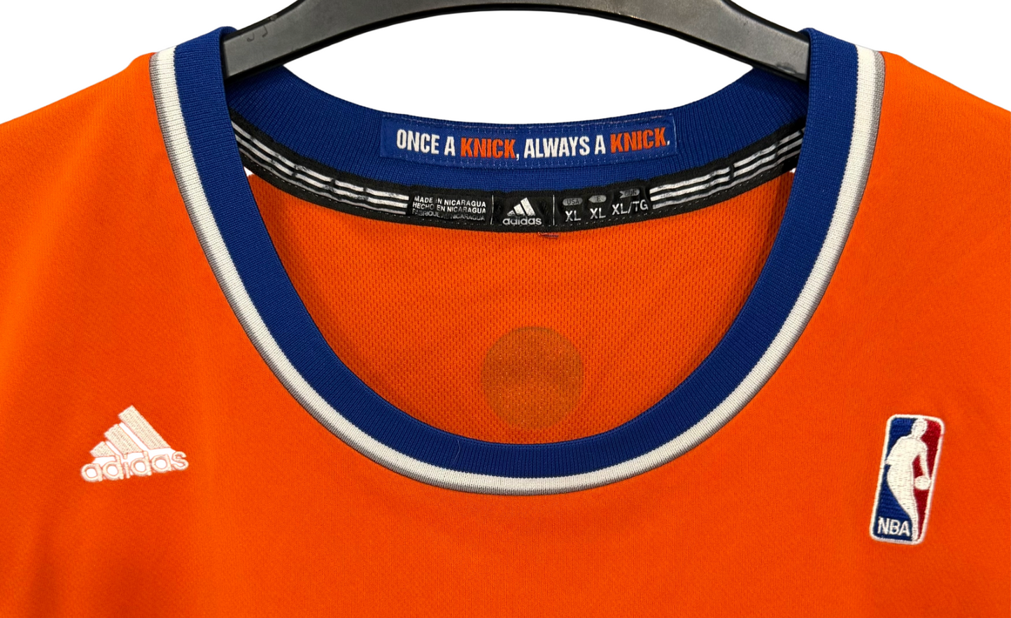 Iman Shumpert #21 Adidas NY Knicks Alternate Orange Basketball Jersey Size XL