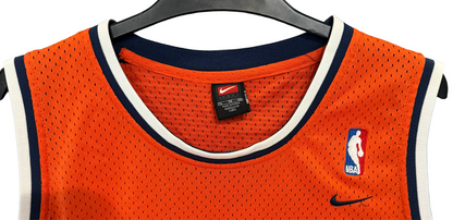 Allan Houston NY Knicks Nike Team Sports Orange Basketball Jersey XL Length +2