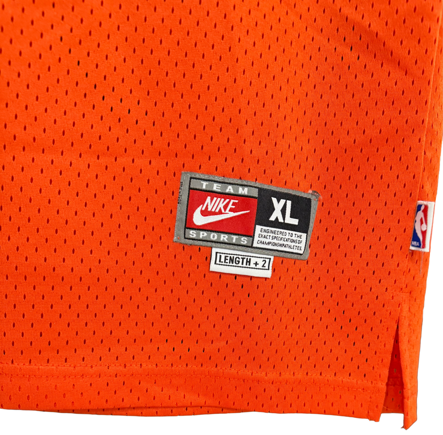 Allan Houston NY Knicks Nike Team Sports Orange Basketball Jersey XL Length +2