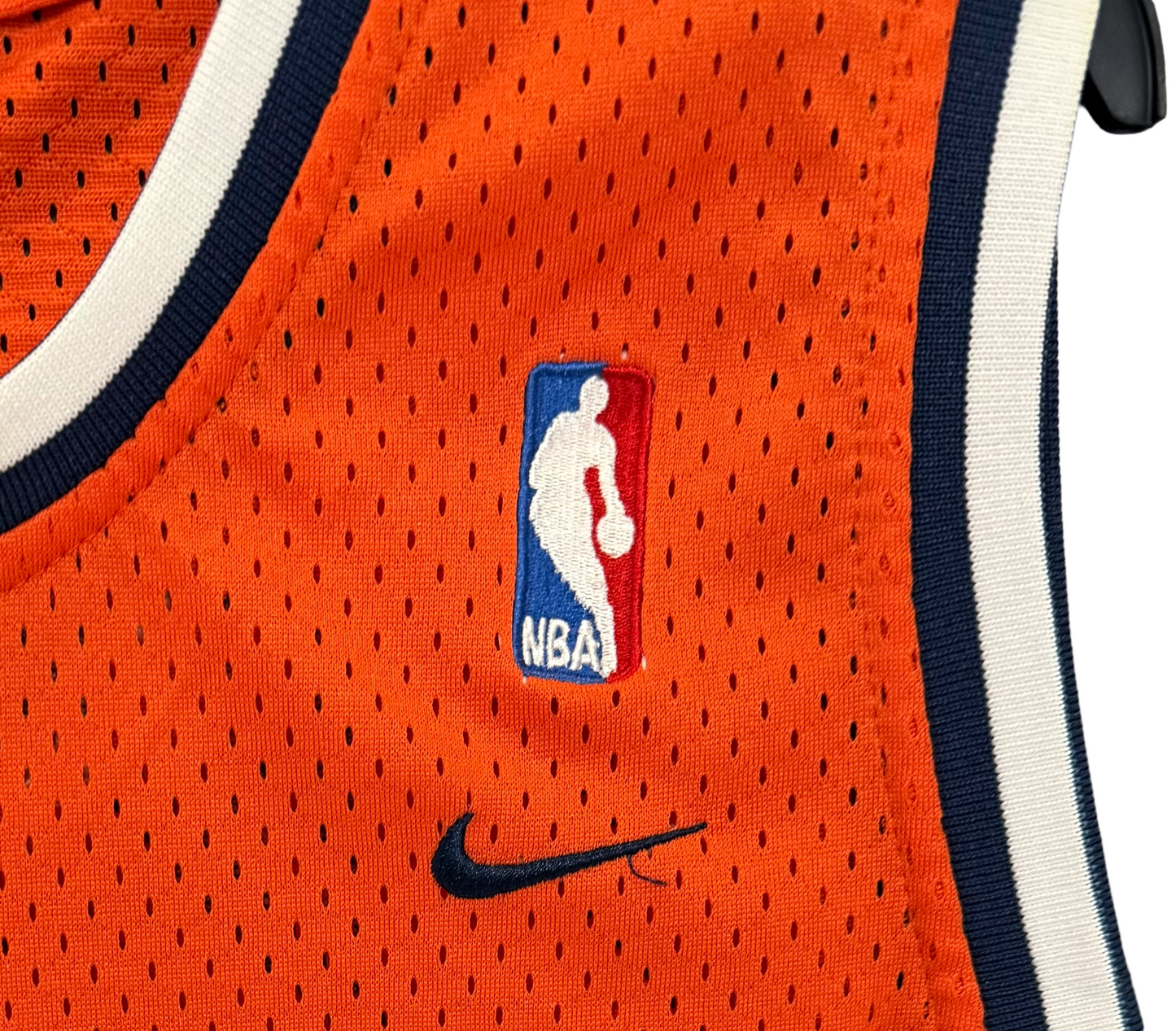 Allan Houston NY Knicks Nike Team Sports Orange Basketball Jersey XL Length +2