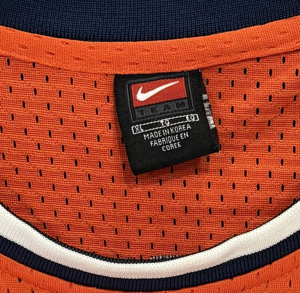 Allan Houston NY Knicks Nike Team Sports Orange Basketball Jersey XL Length +2