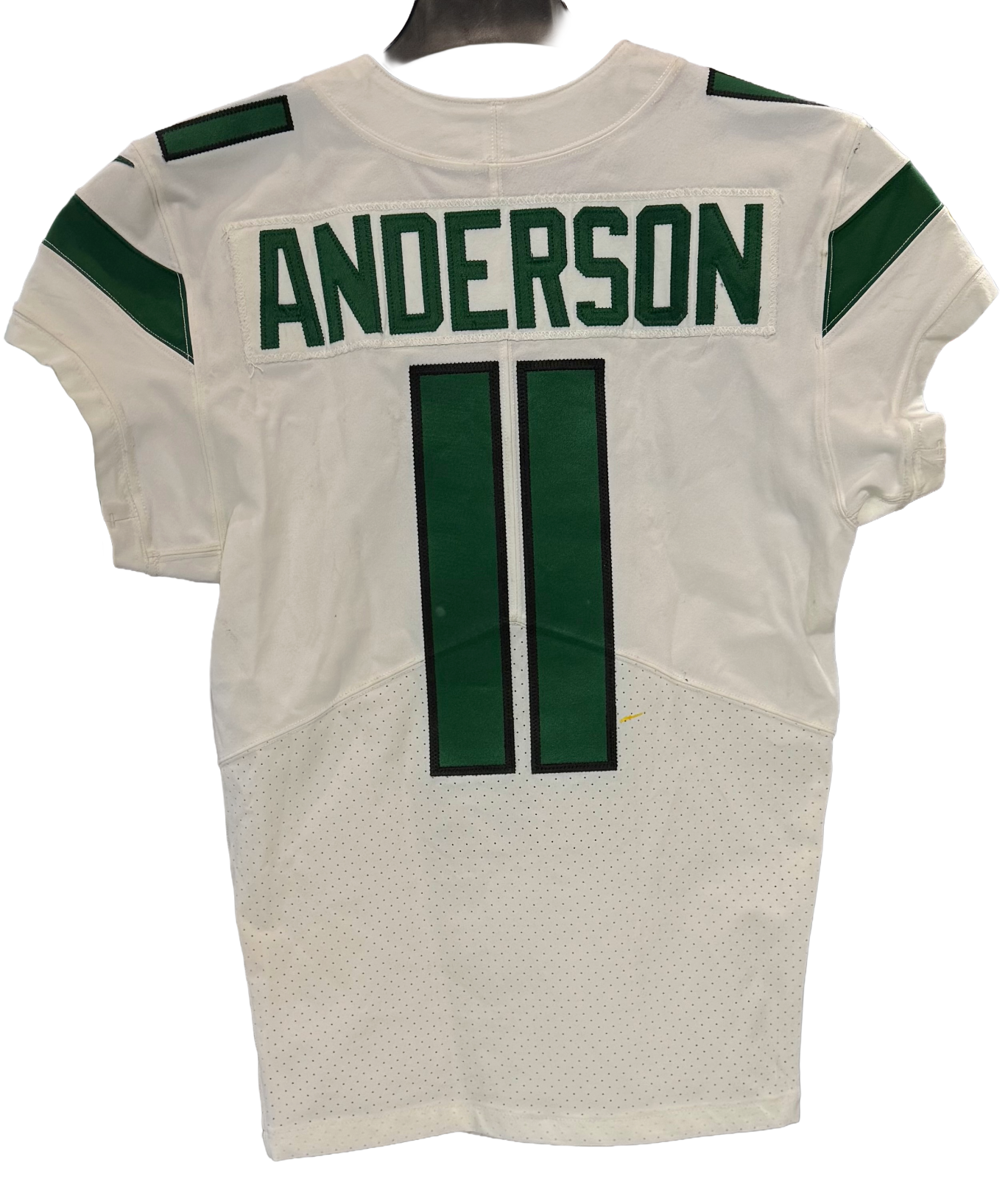 Robbie Anderson Ny Jets Game Worn Used Nike 2019 Skill Jersey 100nfl Patch Sz38