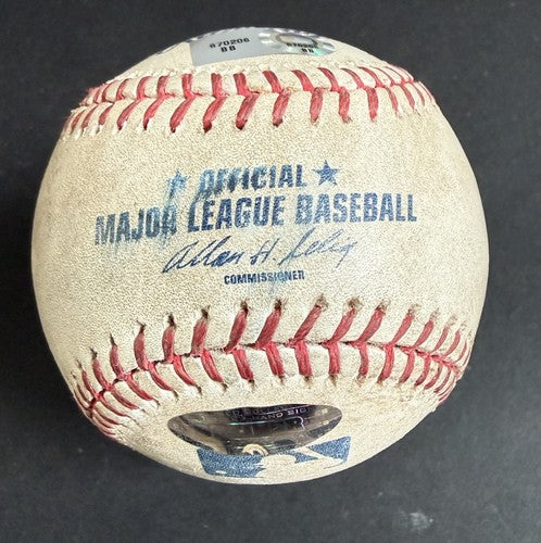 Magic Johnson  Signed 2007 Mlb Game Used Certified Baseball Dodgers Steiner Coa