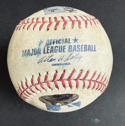 Magic Johnson  Signed 2007 Mlb Game Used Certified Baseball Dodgers Steiner Coa