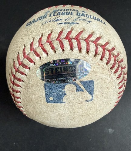 Magic Johnson  Signed 2007 Mlb Game Used Certified Baseball Dodgers Steiner Coa