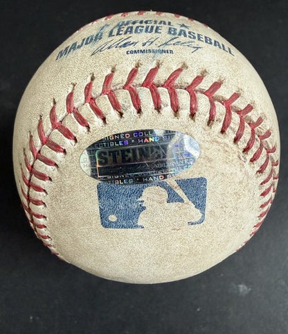 Magic Johnson  Signed 2007 Mlb Game Used Certified Baseball Dodgers Steiner Coa