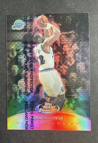 1999-00 Topps Finest Team Finest Red Refractor Parallel Karl Malone /50 Mint Hof