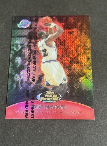 1999-00 Topps Finest Team Finest Red Refractor Parallel Karl Malone /50 Mint Hof