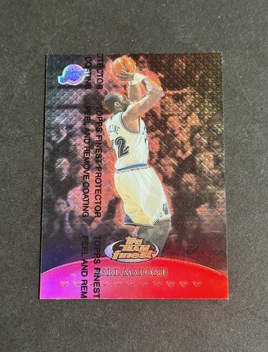 1999-00 Topps Finest Team Finest Red Refractor Parallel Karl Malone /50 Mint Hof