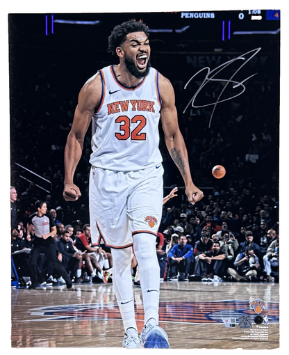 Karl Anthony Towns Signed 16x20 Framed Photo Auto Fanatics COA NY Knicks