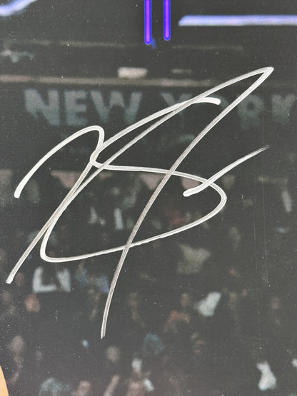 Karl Anthony Towns Signed 16x20 Framed Photo Auto Fanatics COA NY Knicks