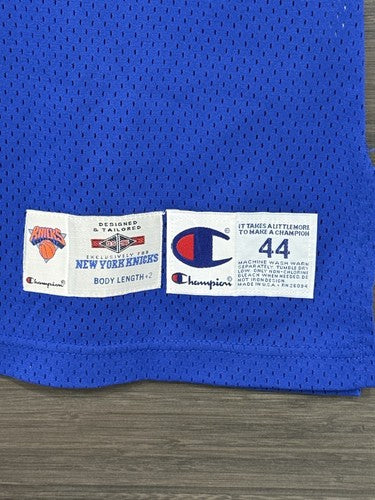 John Starks Ny Knicks Game Issued 1995 /96 Champion Pro Cut +2 Jersey Sz 44
