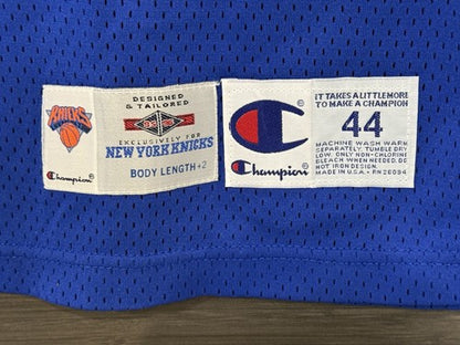John Starks Ny Knicks Game Issued 1995 /96 Champion Pro Cut +2 Jersey Sz 44