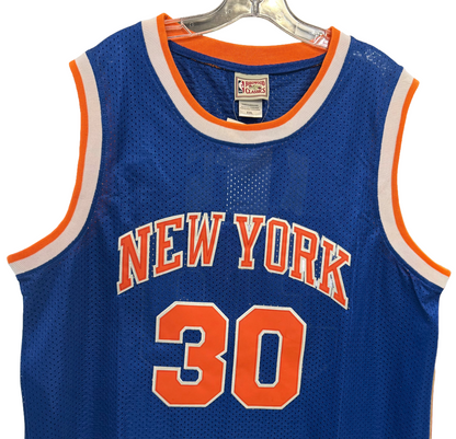 Bernard King #30 Knicks Mitchell Ness Hardwood Classics Blue 1984 85 Jersey XXL
