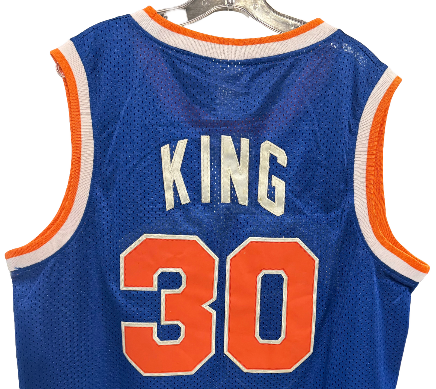 Bernard King #30 Knicks Mitchell Ness Hardwood Classics Blue 1984 85 Jersey XXL