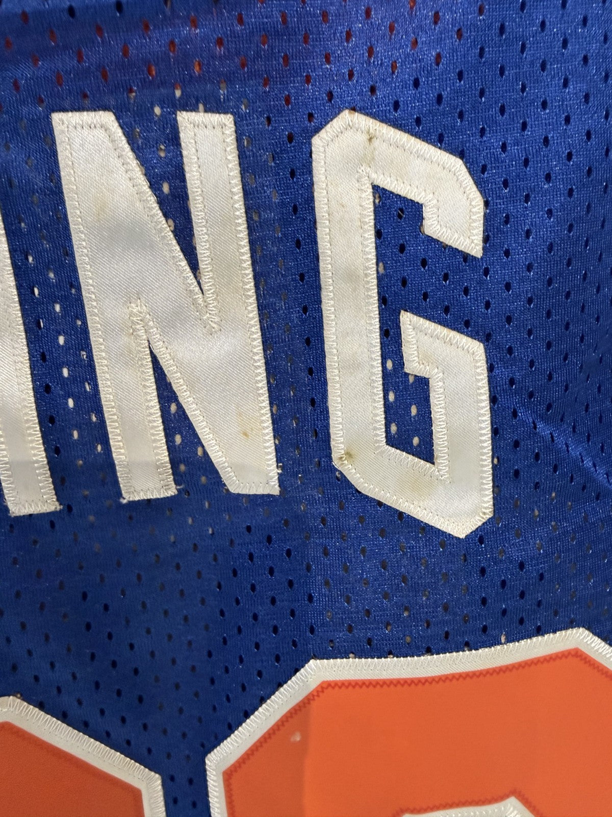 Bernard King #30 Knicks Mitchell Ness Hardwood Classics Blue 1984 85 Jersey XXL