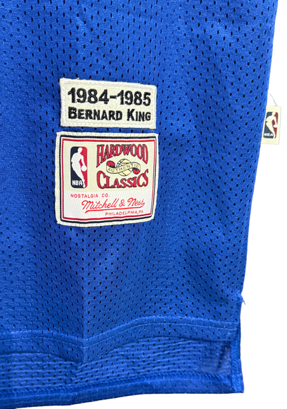 Bernard King #30 Knicks Mitchell Ness Hardwood Classics Blue 1984 85 Jersey XXL
