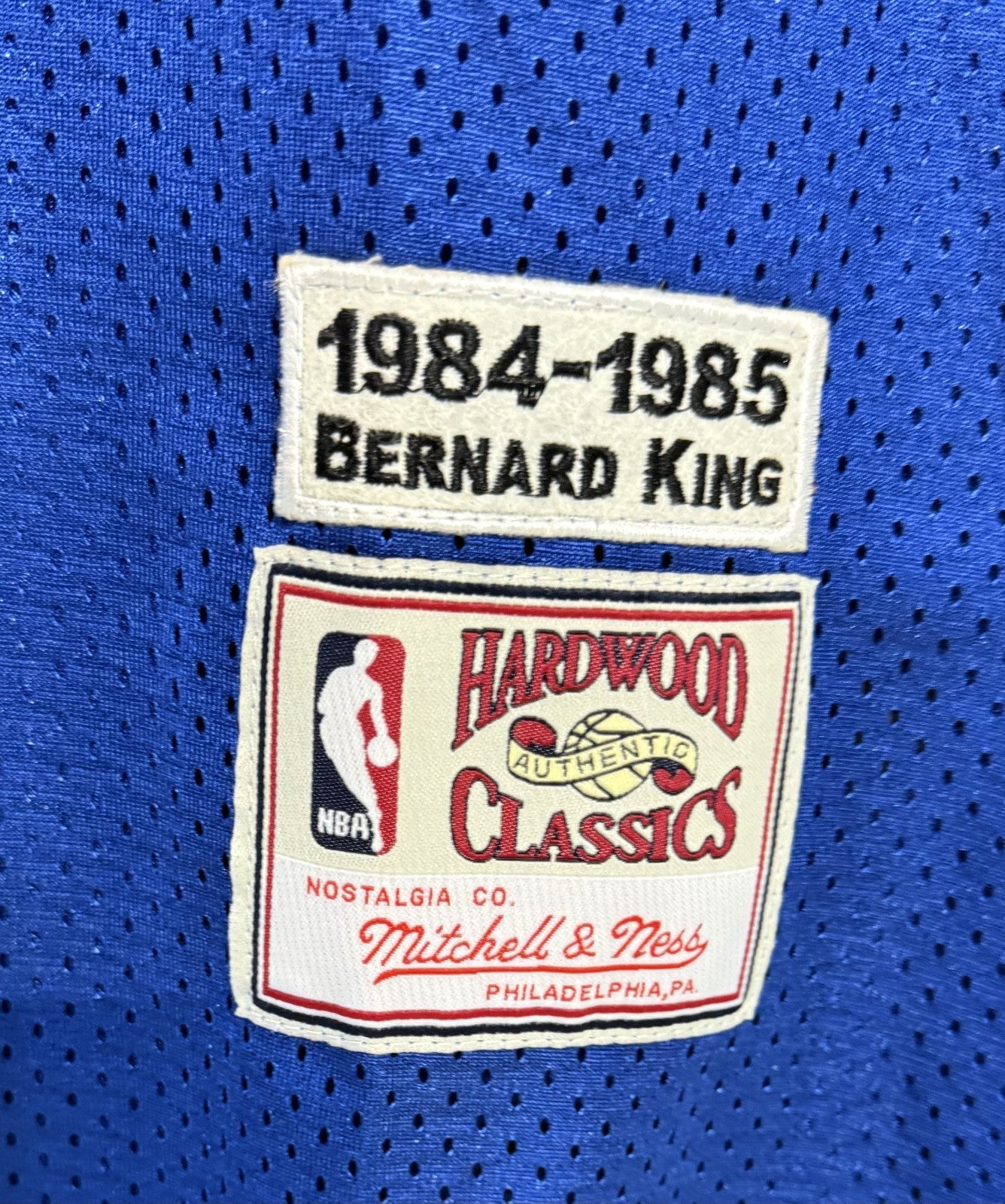 Bernard King #30 Knicks Mitchell Ness Hardwood Classics Blue 1984 85 Jersey XXL