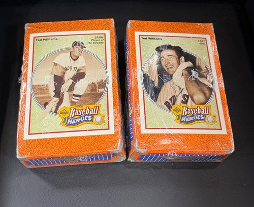 1992 Upper Deck Series Baseball Wax 2 Box Lot Factory Sealed FIND TED WILLIAMS