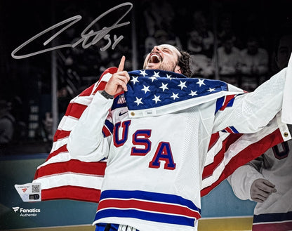 Auston Matthews Team USA Signed 8x10 Framed Photo Auto Fanatics COA Maple Leafs