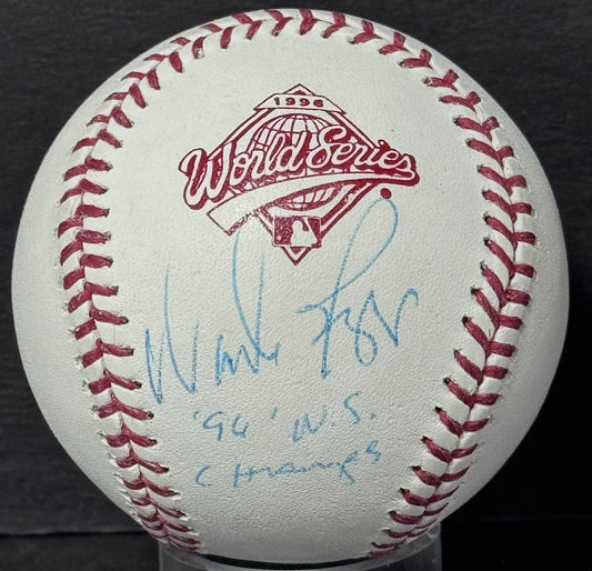 Wade Boggs Signed 1996 World Series Baseball WS Champs Auto Steiner MLB Yankees