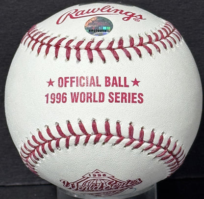 Wade Boggs Signed 1996 World Series Baseball WS Champs Auto Steiner MLB Yankees