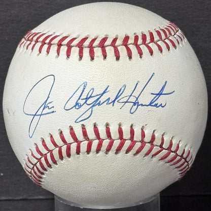 Jim Catfish Hunter Signed Official A.L Baseball Ny Yankees  A’s HOF Auto JSA Coa