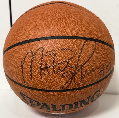 Magic Johnson Signed Spalding I/O USA Basketball HOF Lakers #32 Auto PSA COA
