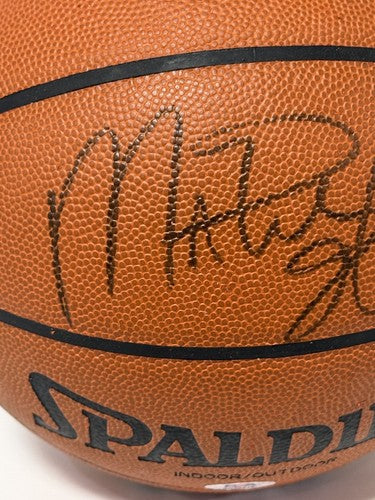 Magic Johnson Signed Spalding I/O USA Basketball HOF Lakers #32 Auto PSA COA