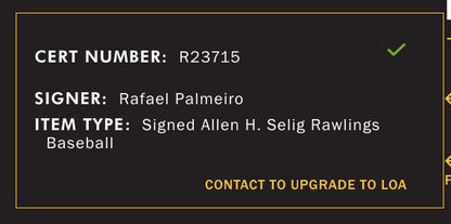Rafael Palmeiro Signed Official MLB Baseball 3020hits 569 Hr Auto JSA Rangers