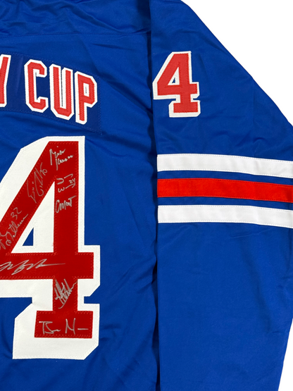Ny Rangers 1994 Stanley Cup Team Signed Jersey 17 Auto Mark Messier Steiner Coa