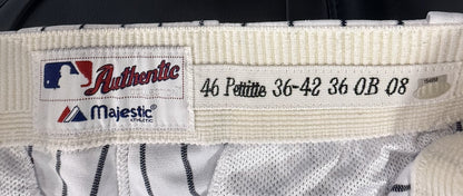Andy Pettitte 2008 NY Yankees Game Used Worn Majestic Baseball Pants Steiner COA