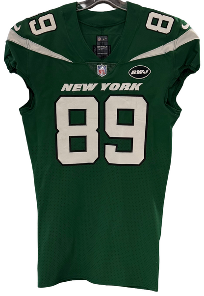 Chris Herndon Ny Jets Game Worn Used Nike 2020 Line Green Jersey Sz44 +6 Length
