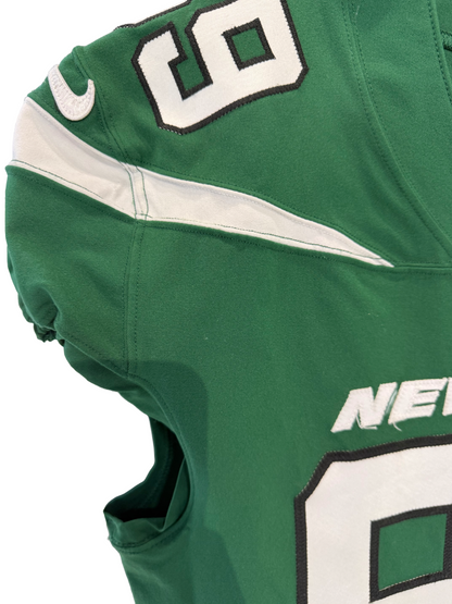 Chris Herndon Ny Jets Game Worn Used Nike 2020 Line Green Jersey Sz44 +6 Length