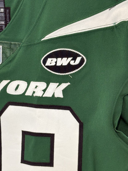 Chris Herndon Ny Jets Game Worn Used Nike 2020 Line Green Jersey Sz44 +6 Length