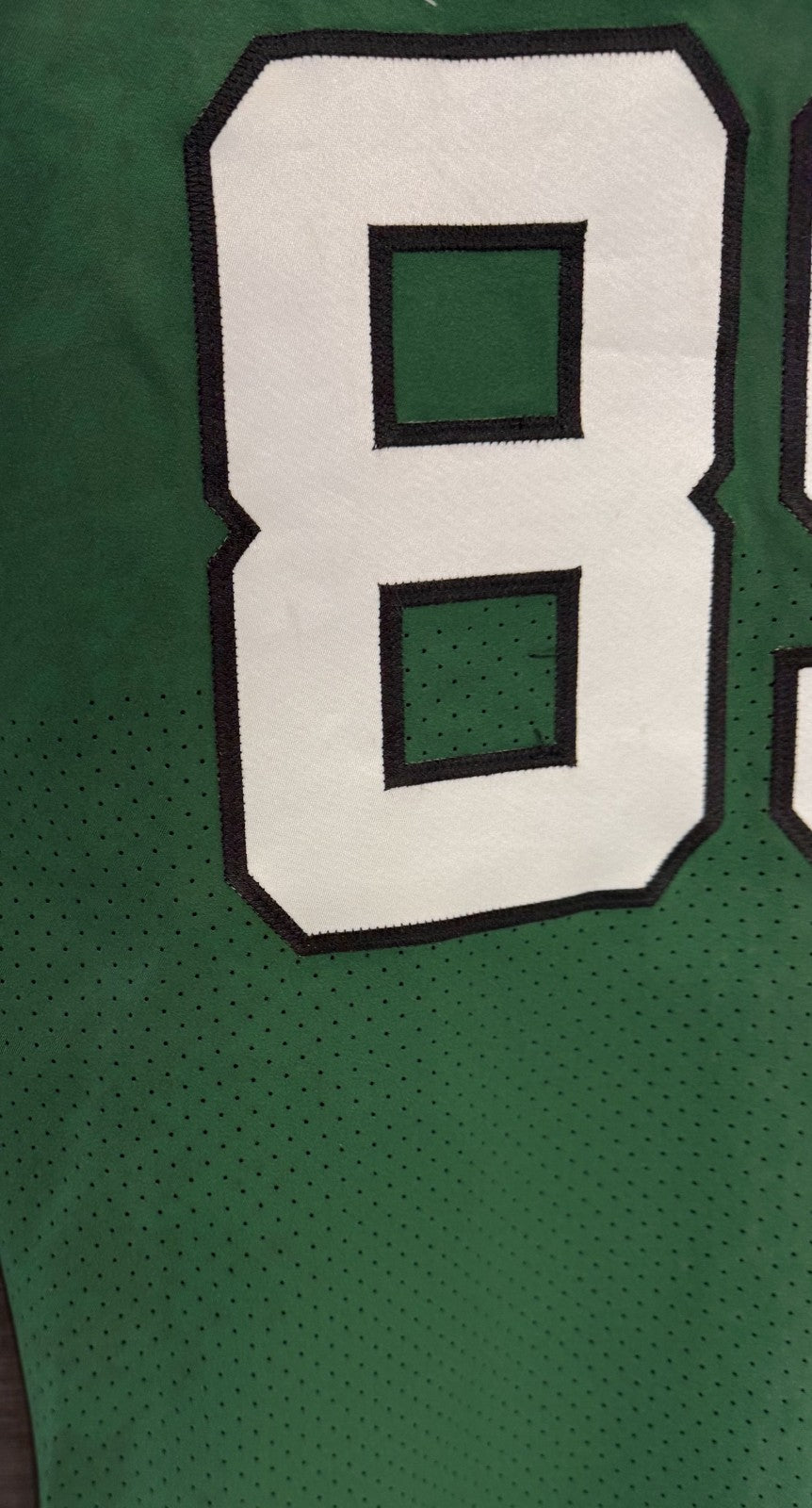 Chris Herndon Ny Jets Game Worn Used Nike 2020 Line Green Jersey Sz44 +6 Length
