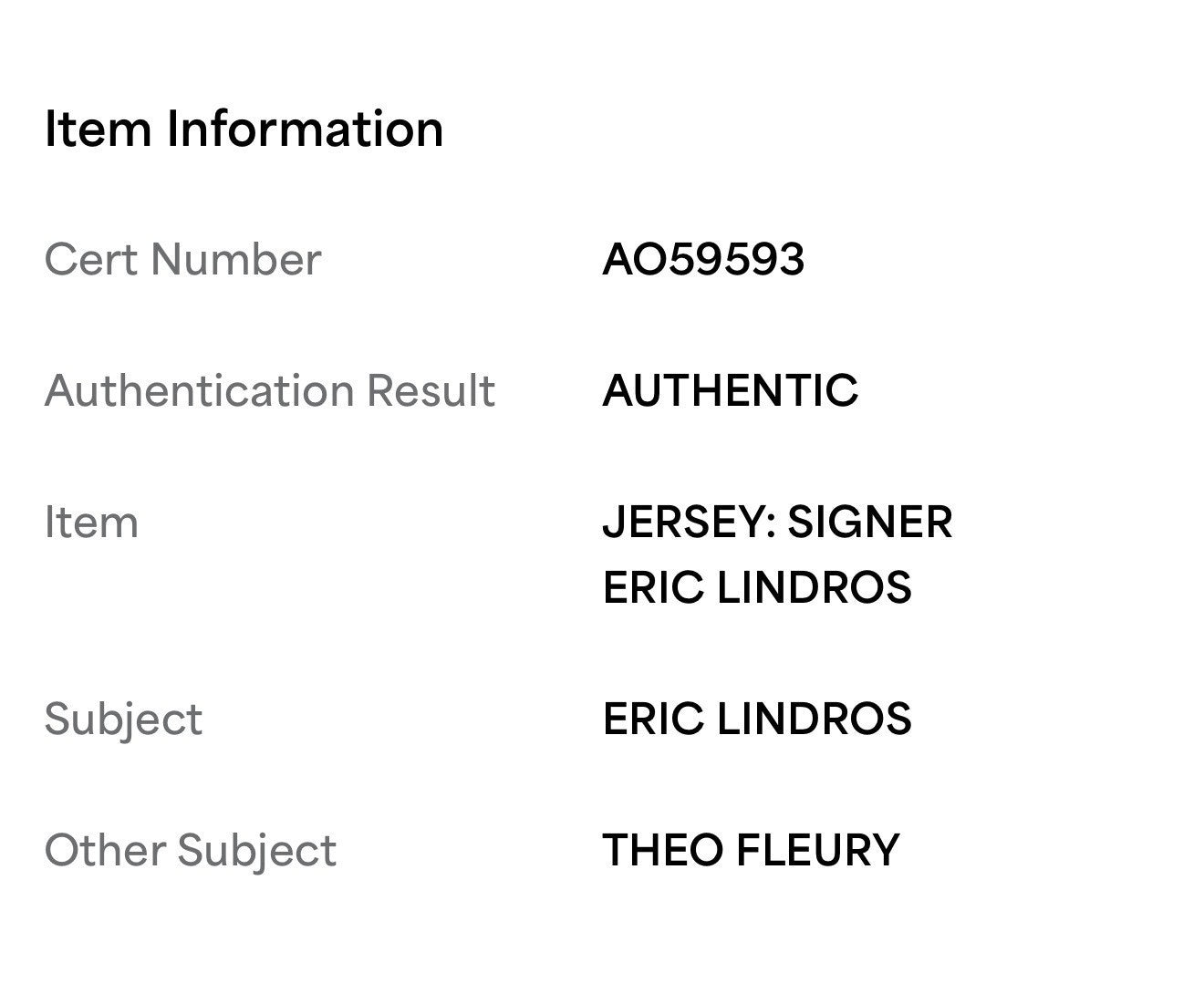Eric Lindros Theo Fleury Signed Nike Team Canada Hockey Jersey Flyers Auto PSA