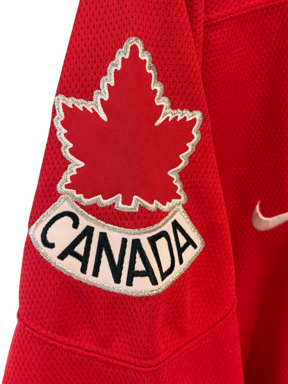 Eric Lindros Theo Fleury Signed Nike Team Canada Hockey Jersey Flyers Auto PSA
