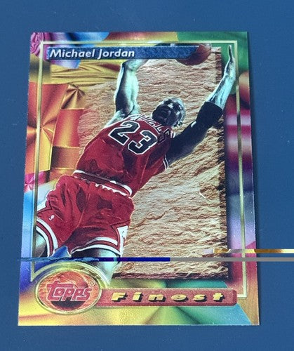 1993 Topps Finest Michael Jordan #1 Basketball Trading Card MINT HOF Bulls