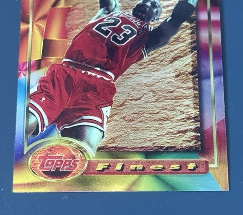 1993 Topps Finest Michael Jordan #1 Basketball Trading Card MINT HOF Bulls