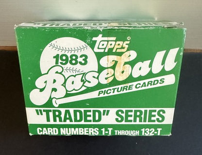 1983 Topps Traded Baseball Complete Set Box 1-132 Darryl Strawberry Rc