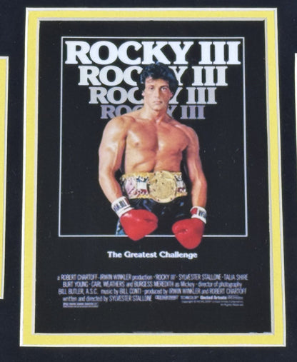 Sylvester Stallone Signed Rocky III Trunks Framed Auto ASI COA Rocky Balboa
