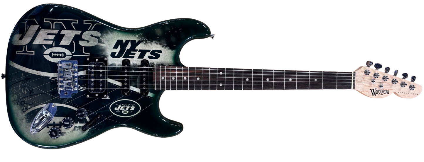 New York Jets Woodrow Northender Electric FS Guitar LE /100 Officially Licensed