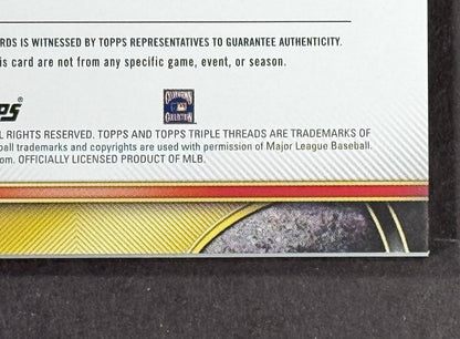 2024 Topps Triple Threads Yadier Molina Autograph Relic /9  #TTAR-YM4 Cardinals