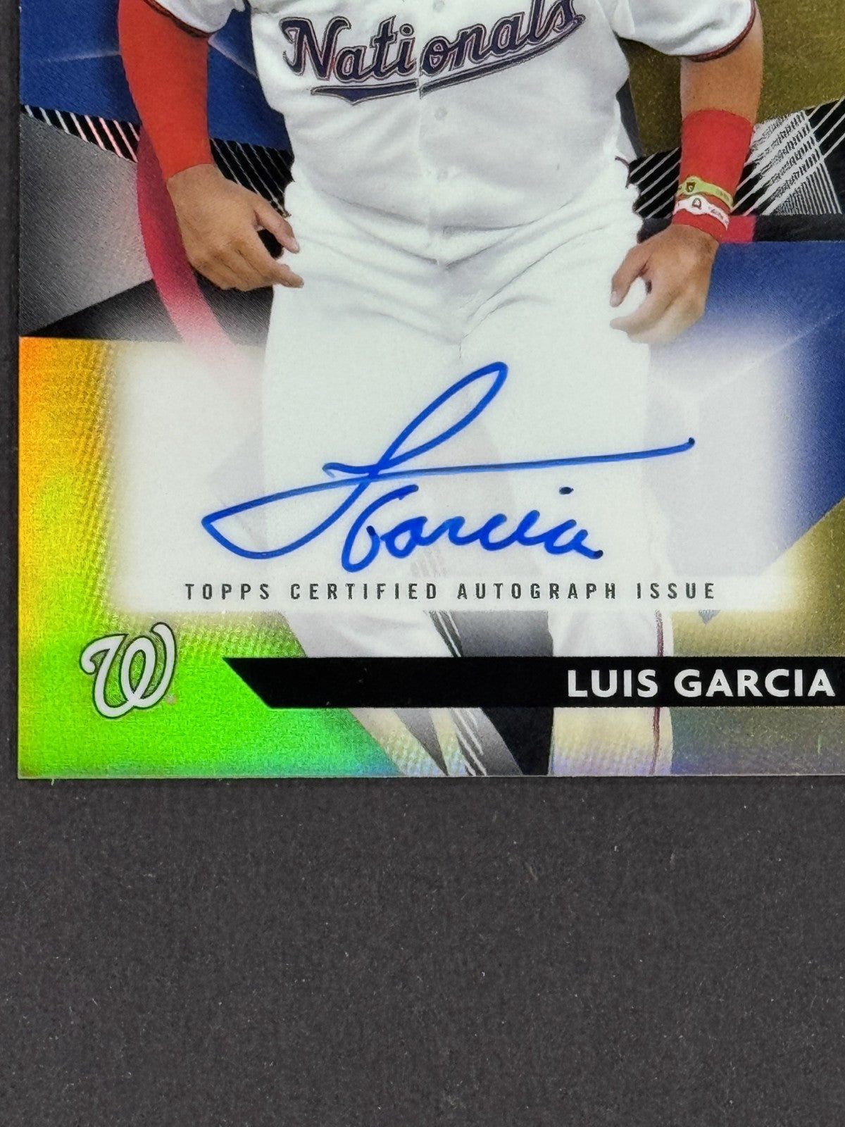 2021 Topps Finest Baseball Luis Garcia RC Auto /50 Washington Nationals Mint