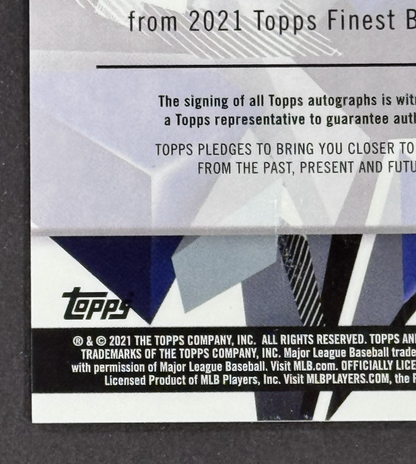 2021 Topps Finest Baseball Luis Garcia RC Auto /50 Washington Nationals Mint