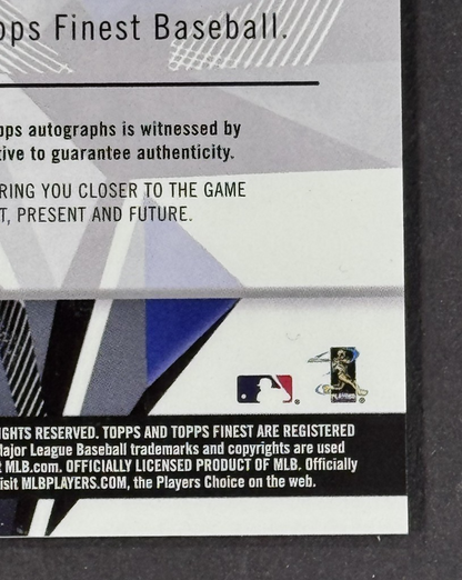 2021 Topps Finest Baseball Luis Garcia RC Auto /50 Washington Nationals Mint