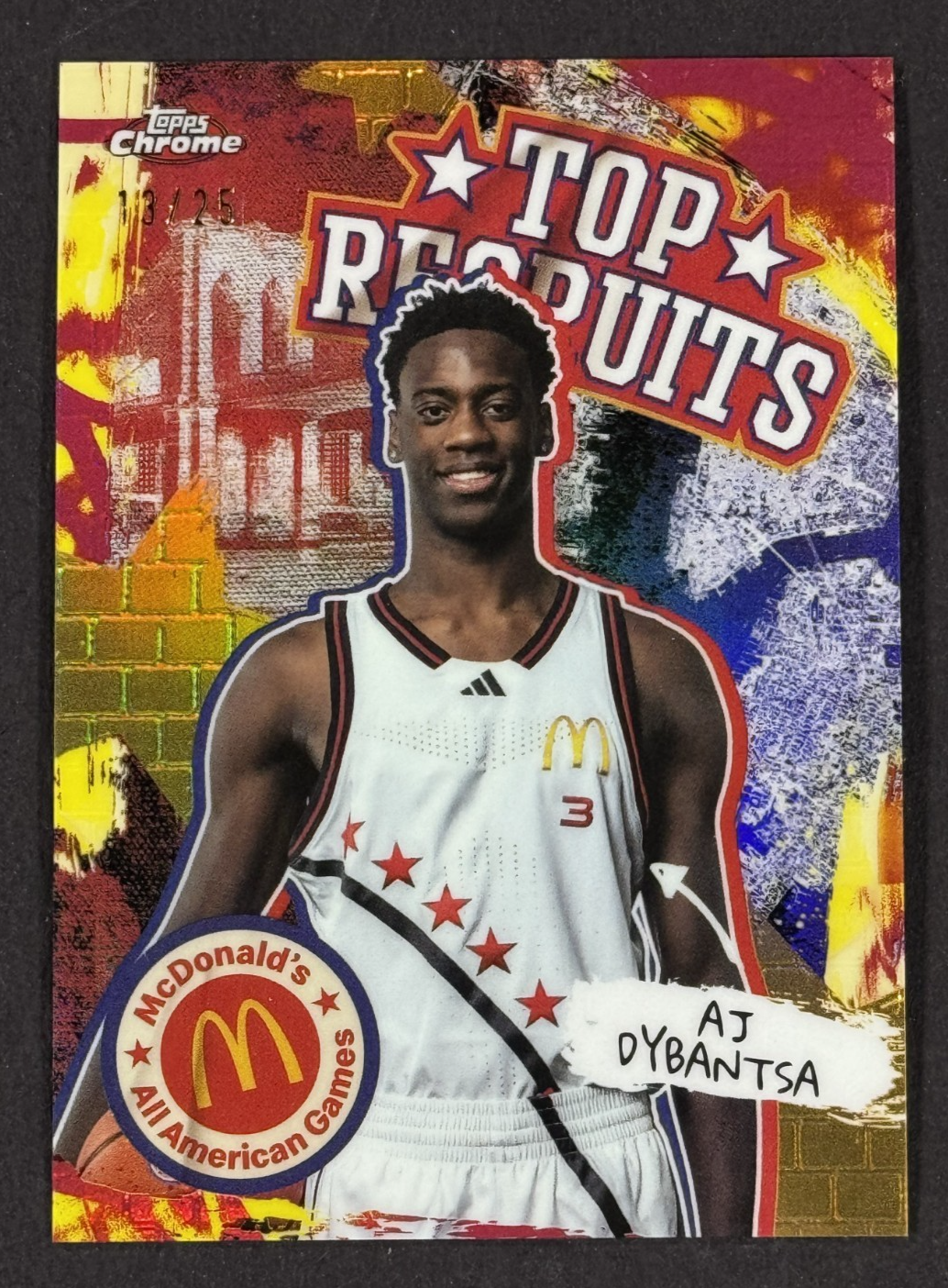 2025 Topps Mcdonalds All American AJ Dybantsa Top Recruits LE /25 #TP-7 BYU