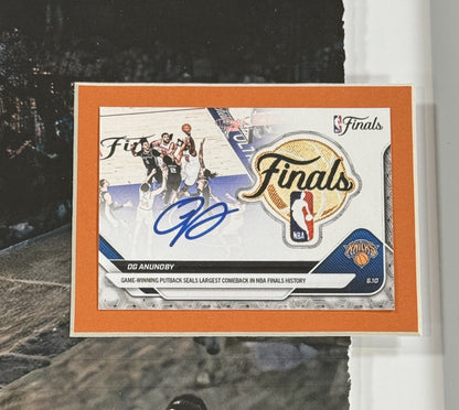 OG Anunoby Tip 2026 NBA Finals COMEBACK Knicks Framed 3d Photo Shadowbox 22x22